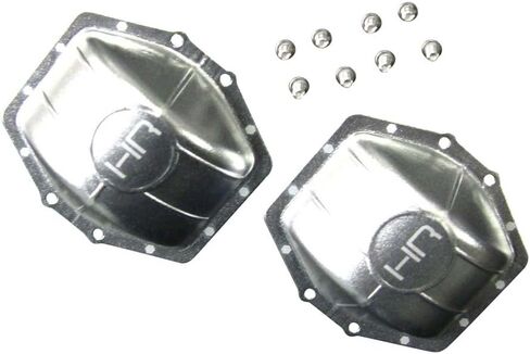 أغطية فرق المحور الألومنيوم Ar60 من Hot Racing WRA12C08 (فضي) - محوري اليتي رايث Ax10 in Saudi Arabia