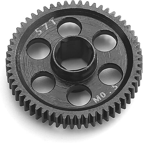 Steel Main Gear 0.5M 57T 59T RC Spur Gear for Arrma 1/18 Granite Grom Typhon Grom 1/14 Mini Mojave Grom 2S 1/12 Losi NAS-car Upgrade (57T) in Saudi Arabia