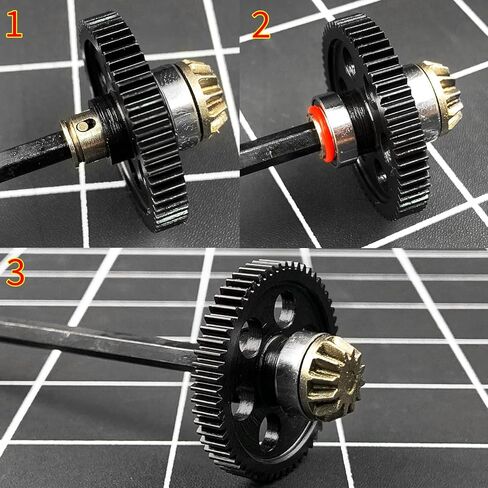 Steel Main Gear 0.5M 57T 59T RC Spur Gear for Arrma 1/18 Granite Grom Typhon Grom 1/14 Mini Mojave Grom 2S 1/12 Losi NAS-car Upgrade (57T) in Saudi Arabia