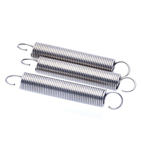 Premium Stainless Steel Extension Springs - Versatile Wire Diameters 0.3mm to 0.5mm, Outer Diameters 3mm to 6mm(0.5x5x110mmx5pcs) in Saudi Arabia