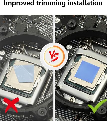 UCEC 30PCS Silicone Thermal Pads GPU, Reusable CPU Thermal Pad GPU Thermal Pads SSD Thermal Pad, Conductive Heatsink 0.5/1.5/ 1mm Thermal Pad for Chip LED IC Heat Conduction, Blue in Kuwait