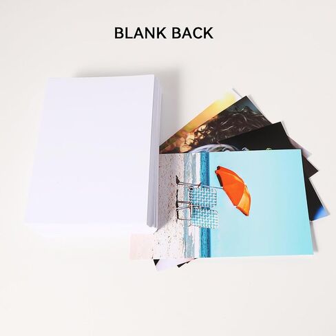 ورق صور لاصق ذاتي مقاس 4 × 6 بوصات ورق لاصق لامع للطابعة النافثة للحبر 100 ورقة 135 جرامًا لكل متر مربع 36Ib حبر صبغ فقط in Kuwait