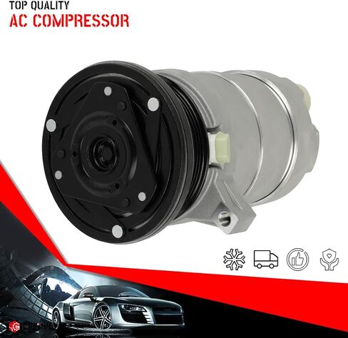 CCIYU A/C Compressor with Clutch A/C Air Compressor for Car 1989-1990 for Cadillac Eldorado 4.5L Air Conditioning Compressor for 58963 in Saudi Arabia