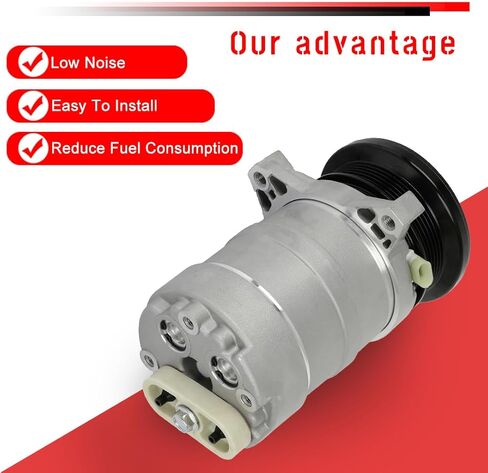CCIYU A/C Compressor with Clutch A/C Air Compressor for Car 1989-1990 for Cadillac Eldorado 4.5L Air Conditioning Compressor for 58963 in Saudi Arabia