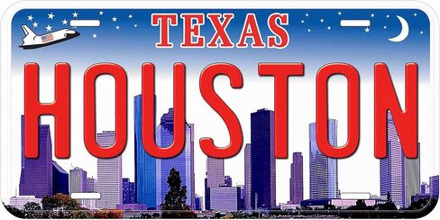Houston TX TAG04 Novelty Car Auto License Plate in Saudi Arabia