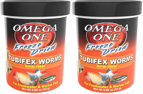 Omega One Freeze Dried Tubifex Worms, 0.85 oz in Saudi Arabia
