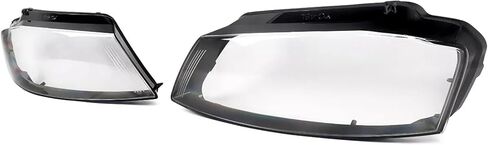 Compatible For Audi A3 8P Left Right Head Light Cover S-line S3 RS3 2008 2009 2010 2011 2012 Automotive Headlamp Lens Shade Car Accessories in Saudi Arabia