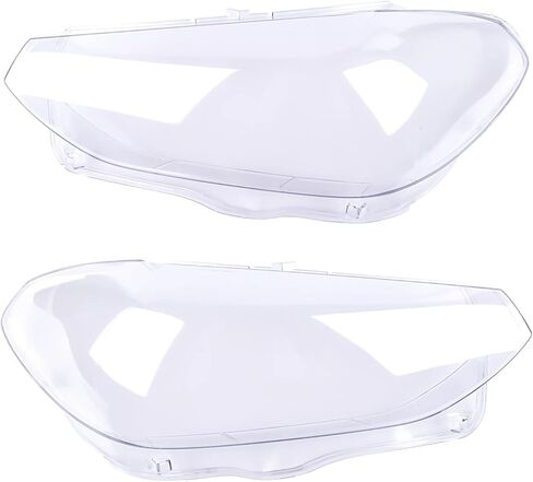 Pair Left & Right Headlight Lens Cover Compatible For BMW X3 X4 G01 G02 G08 2018 2019 2020 2021 63117466131 63117466132 in Saudi Arabia