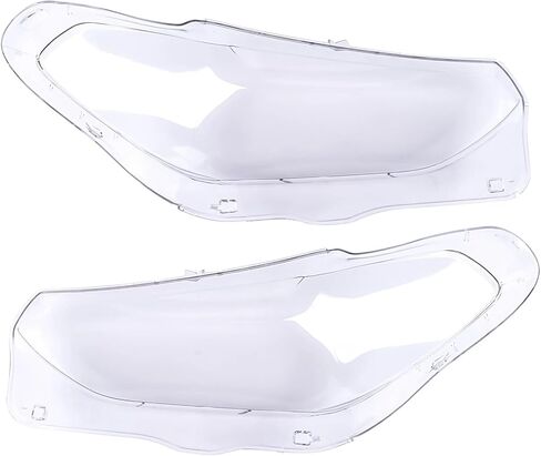 Pair Left & Right Headlight Lens Cover Compatible For BMW X3 X4 G01 G02 G08 2018 2019 2020 2021 63117466131 63117466132 in Saudi Arabia
