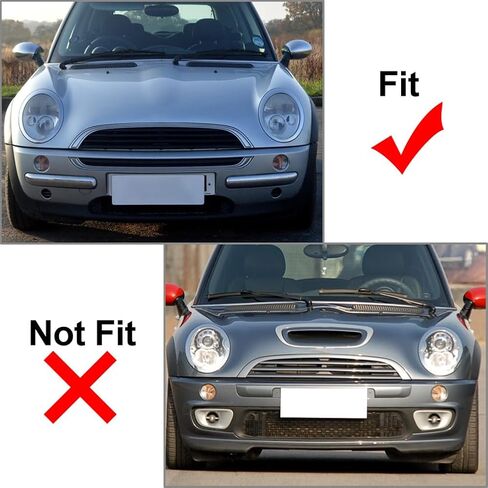 Cndoci37 Car Clear Left & Right Side Headlight Headlamp Shell Cover, Front Lighting Lamp Headlight Assembly Shell for BMW For MINI COOPER R50 R52 R53 2001-2006, Left & Right in Saudi Arabia