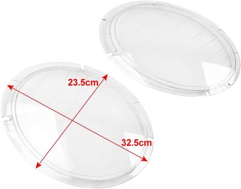 Cndoci37 Car Clear Left & Right Side Headlight Headlamp Shell Cover, Front Lighting Lamp Headlight Assembly Shell for BMW For MINI COOPER R50 R52 R53 2001-2006, Left & Right in Saudi Arabia