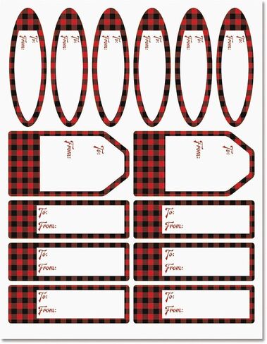 Die-cut Snowman Christmas Gift Tags - Set of 12 Christmas Package Tags, 3" by 4" large present to/from hang labels in Saudi Arabia