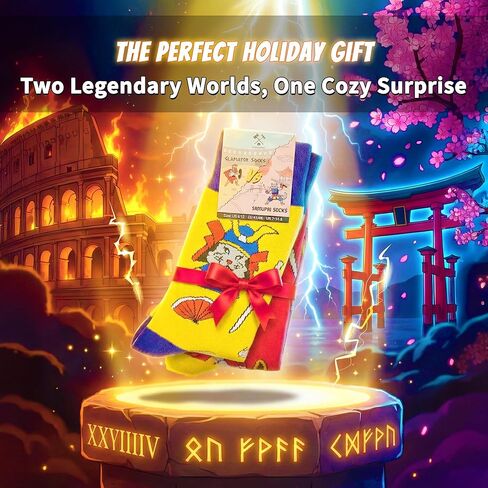 Fantasydice 2 Pairs of Dungeons and Dragons Fantasy Funny Crew Socks for Men Dnd Gifts Mens Socks Gifts Dragon Mimic Paladin Old Ones Novelty dnd Gift Blue Orange Gamer Gifts Size 8-12(EU 41-45) in Kuwait