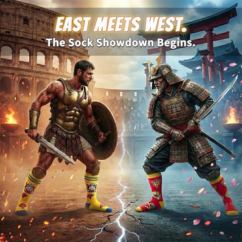 Fantasydice 2 Pairs of Dungeons and Dragons Fantasy Funny Crew Socks for Men Dnd Gifts Mens Socks Gifts Dragon Mimic Paladin Old Ones Novelty dnd Gift Blue Orange Gamer Gifts Size 8-12(EU 41-45) in Kuwait