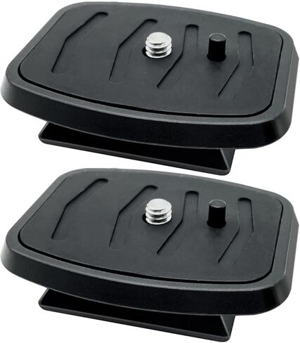 2 Pack 50mm Camera Quick Release Plate with 1/4 "-20 Camera Screw, Tripod Mount Plate Fits Arca Swiss Standard Type Clamp for Camera Tripod Ball Head Ballhead (PU50) in Saudi Arabia