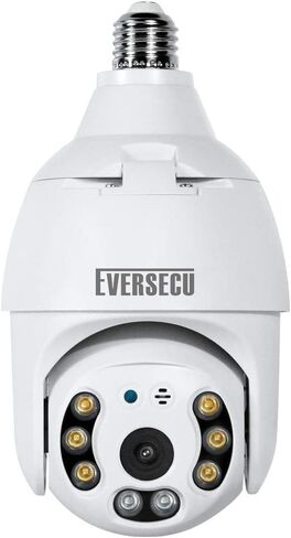 EVERSECU 4K 8MP UHD Screw-in 4 Inch PTZ Security Camera, Outdoor Waterproof, Wireless 2.4G&5Ghz Wifi, ONVlF&RTSP Stream, 360° View, Auto Tracking, 2 Way Audio, Motion Detection, Remote View in Saudi Arabia