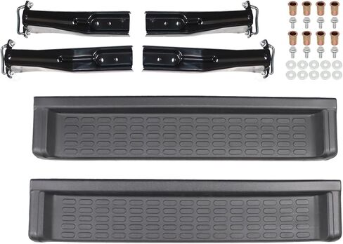 2PCS Side Step Running Board Compatible with 1997-2006 TJ Wrangler 2.4L 4.0L L6 Gas Side Step Nerf Bar Black PW4511 in Saudi Arabia