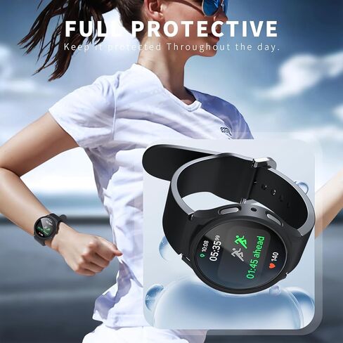 JZK Galaxy Watch 7 40mm Screen Protector-[6+6] Pack Protective case+Tempered Glass Screen Protector Full Coverage Hard PC Protective Cover HD Thin Cover for Samsung Galaxy Watch 7 40mm Accessories in Saudi Arabia