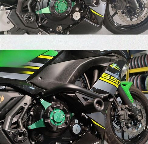 لـ Ninja ninja650 Ninja 650 واقي المحرك الوفير z650 Z650 شريط حماية المنافسة محرك مضاد للسقوط تعديل شريط حماية المحرك (Ninja650/Z650) in Saudi Arabia