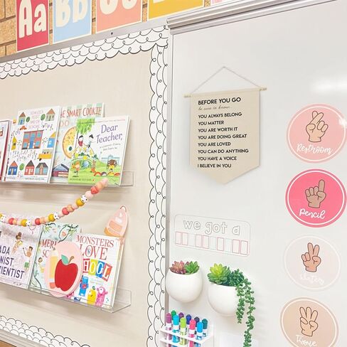 XYDEG I'm So Glad You're Here Welcome Sign Banner,Therapy Office Decor Classroom Decor Classroom Decorations,Welcome Sign For Classroom,Therapist Gifts in Kuwait