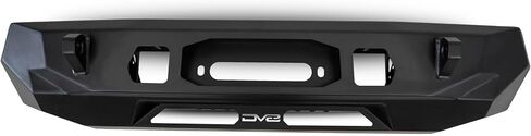 DV8 Centric Front Bumper for 2024 Toyota Tacoma | One 20-Inch Single Row Light Bar & Two 3-Inch Pod Light Mounts | Integrated Standard Winch & D-Ring Mounts | Micro-Texture Black Powder Coat Finish in Saudi Arabia