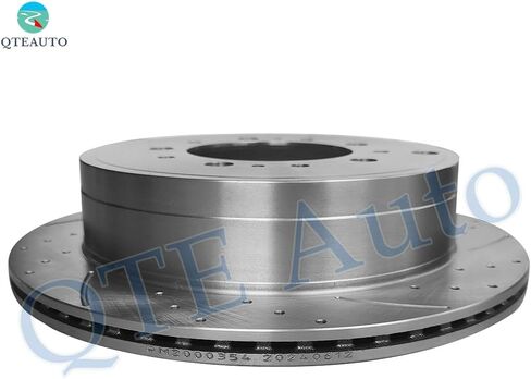 PM Auto Rear 345mm Drilled Slotted Brake Disc Rotors Replacement For 2007-2021 Toyota Tundra in Saudi Arabia