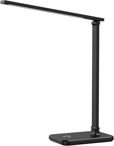 LED Desk Lamp, Eye-Caring Table Lamp with 3 Brightness Levels, Touch Control and Memory Function, Foldable Reading Lamp for Home Office Bedroom Study, 8W, 4000K, Black in Saudi Arabia