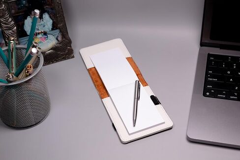 LaserGram Mini Padfolio with Notepad and Pen, Lobster, Personalized Engraving Included (Light Brown) in Saudi Arabia