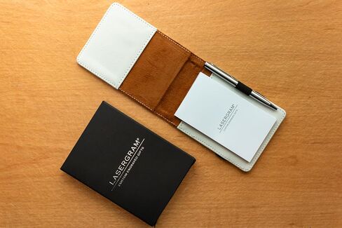 LaserGram Mini Padfolio with Notepad and Pen, Lobster, Personalized Engraving Included (Light Brown) in Saudi Arabia