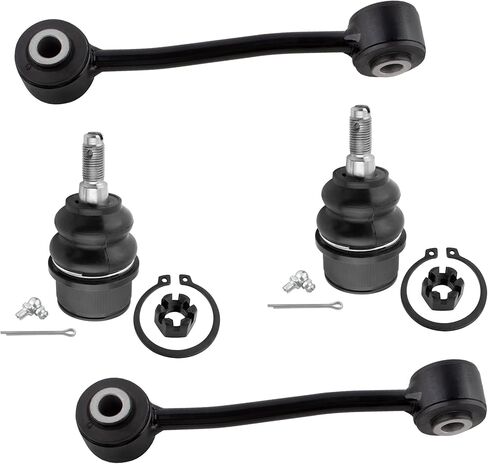 2x Front Lower Ball Joints + 2x Front Stabilizer Sway Bar End Link Fit For Jeep Liberty 2008 2009 2010 2011 2012, For Dodge Nitro 2007 2008 2009 2010 2011 Replace# K80629 K750127 in Saudi Arabia