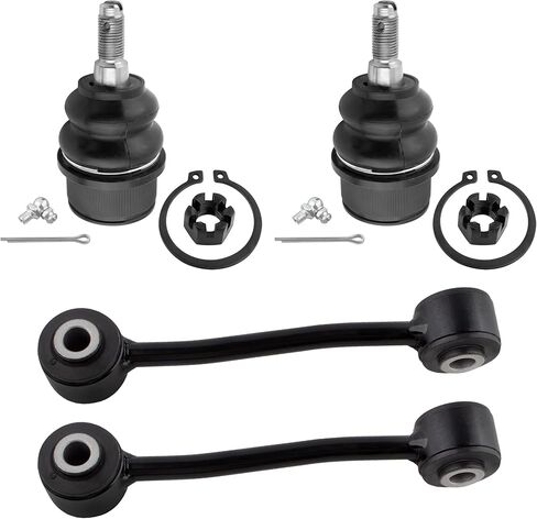 2x Front Lower Ball Joints + 2x Front Stabilizer Sway Bar End Link Fit For Jeep Liberty 2008 2009 2010 2011 2012, For Dodge Nitro 2007 2008 2009 2010 2011 Replace# K80629 K750127 in Saudi Arabia