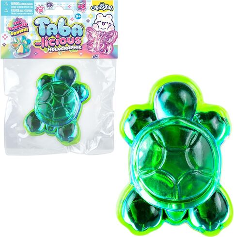 ORB Tabalicious Holographic TABA Squishy Turtle Toy - Cute Sticky Turtle TABA Animal Squishies with Holographic Surface - Fun Squishy Stress Ball Toys - Kawaii Sensory Fidget Toys for Kids and Adults in Kuwait