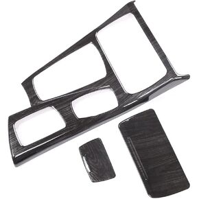 TINKI Car Center Console Gear Shift Panel Cover Trim Compatible for BMW 5 Series F10 520li 525li 530li 2011 2012 2013 2014 2015 2016 2017 Interior Accessories (Carbon Fiber Grain, ABS) in Saudi Arabia