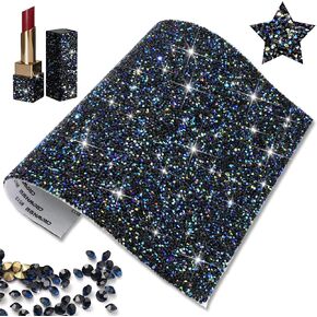 Christmas Rhinestone Sheet Sticker,Red AB Gem Crystal Stickers for DIY Crafts,3 mm Gems Rhinestone Tape Sticker,Self Adhesive Diamond Sheet for DIY Car Clothes Party Decoration,9.4 x 7.9 Inch in Saudi Arabia