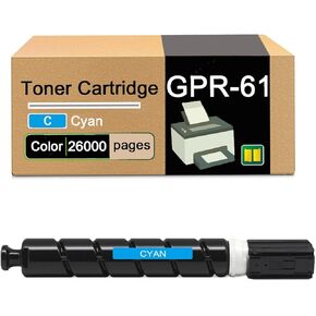 استبدال خرطوشة الحبر لطابعة GPR-61 GPR61 المتوافقة مع Canon ImageRUNNER Advance DX C5840i C5850i C5860i C5870i، إنتاجية عالية 26000 صفحة، مع رقاقة (سماوي) in Kuwait