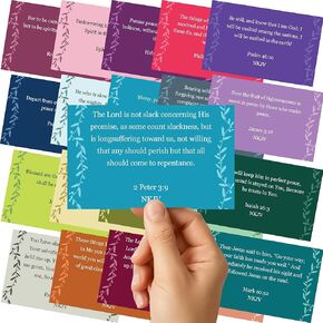 Scripture Prayer Cards for Women and Men – 80 Inspirational Bible Verse Cards for Daily Encouragement – Mini Scripture Memory Card Bulk, Religious Christian Gifts in Kuwait