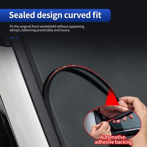 Waterproof Windproof Window Sealing Accessories Suitable for 2024 2025 Toyota Land Cruiser 250 1958 Prado LC250 Front Windshield Silicone Strip Upgrade Modification 2025 Land Cruiser Accessories in Kuwait