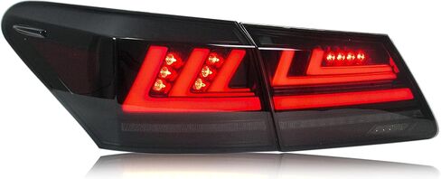مصابيح خلفية LED لتجميل الوجه من Inginuity time لسيارة Lexus ES350 ES330 2006-2012 مصابيح خلفية سوداء مجموعة استبدال مجموعة إشارة متتابعة للرسوم المتحركة in Kuwait