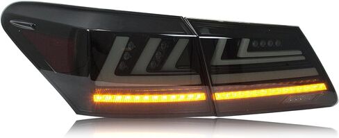 مصابيح خلفية LED لتجميل الوجه من Inginuity time لسيارة Lexus ES350 ES330 2006-2012 مصابيح خلفية سوداء مجموعة استبدال مجموعة إشارة متتابعة للرسوم المتحركة in Kuwait