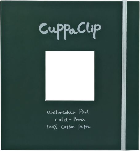 CuppaClip ألوان مائية ورقة غطاء الوسادة التوضيح لب القطن الخالص الضغط البارد 300GSM كتاب ألوان مائية خالية من الأحماض (الأزرق الداكن) in Kuwait