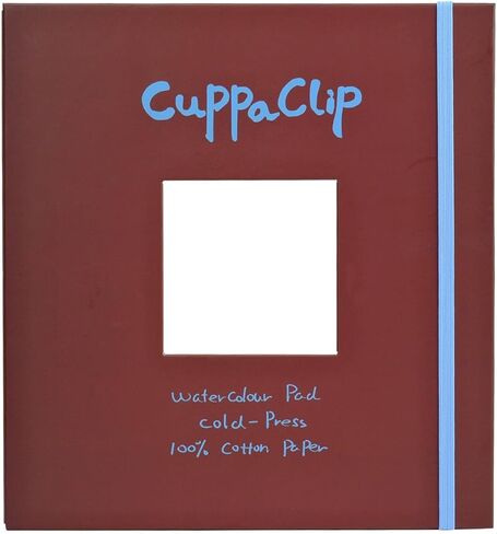 CuppaClip ألوان مائية ورقة غطاء الوسادة التوضيح لب القطن الخالص الضغط البارد 300GSM كتاب ألوان مائية خالية من الأحماض (الأزرق الداكن) in Kuwait