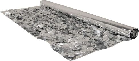 CC Home Furnishings 180" Silver Contemporary Decorative Embossed Floral Sheeting in Saudi Arabia