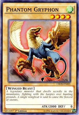 يو غي أوه! - Phantom Gryphon (CROS-EN001) - Crossed Souls - الإصدار الأول - Common in Saudi Arabia