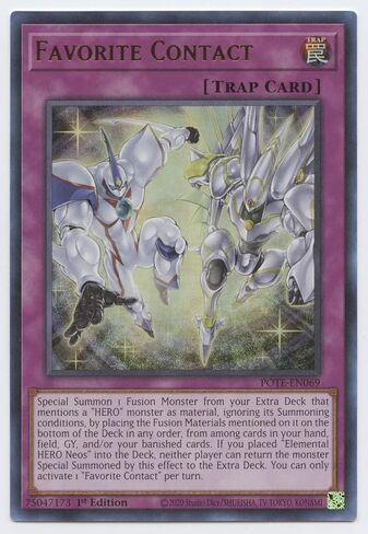 YU-GI-OH! Favorite Contact - POTE-EN069 - Ultra Rare - 1st Edition in Saudi Arabia