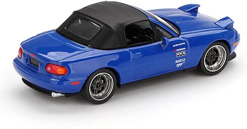 Diecast Model Car Compatible with Mini GT Mazda Miata MX-5 (NA) Tuned Version Dark Blue Limited Edition 1/64 MGT01069 in Saudi Arabia