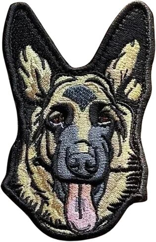 German Shepherd Morale Tactical Patch Embroidery Patches Hook and Loop for DIY Crafts Hats Clothes Backpacks in Saudi Arabia