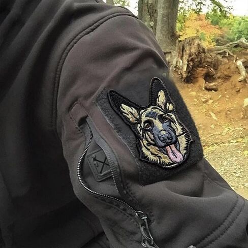 German Shepherd Morale Tactical Patch Embroidery Patches Hook and Loop for DIY Crafts Hats Clothes Backpacks in Saudi Arabia