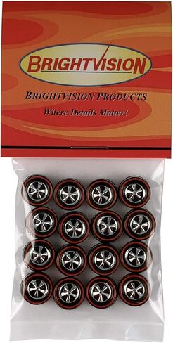 16 Brightvision Redline Wheels,6 Medium Deep Dish Bright Chrome Bearing Style in Saudi Arabia