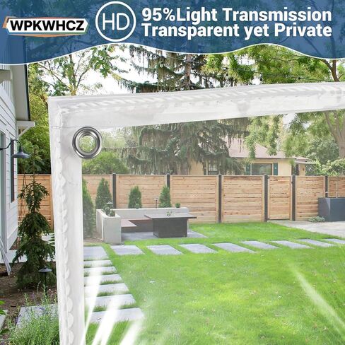 Clear Tarps Heavy Duty Waterproof 5x7 FT, 14Mil Thickened Vinyl Heavy Duty Tarp with Grommets, Reinforced Edges Tear Resistant Waterproof Tarp for Outdoors Porch Chicken Coop Greenhouse Cover in Saudi Arabia