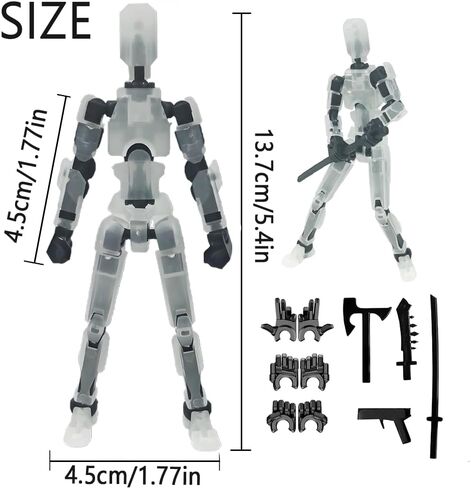2025 New Titan 13 Action Figure, Multi-Jointed Movable Robot Action Figures, 3D Printed Action Figure Nova 13 Figure, 13 Action Figures Desktop Decorations for Kids Adult (5pcs) in Saudi Arabia